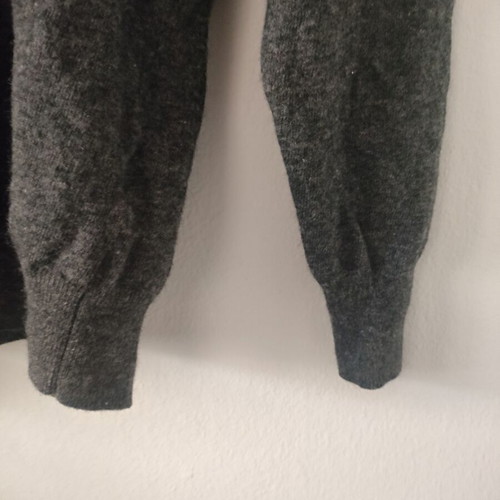 Andrea Borsani gray men's sweater 100% lambswool like new M/L