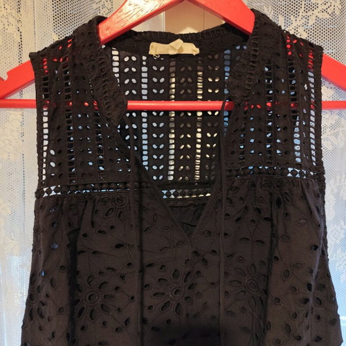 Next embroidered black dress small like new