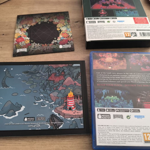 Cult of the Lamb Deluxe Edition PS5 like new with soundtrack and artbook