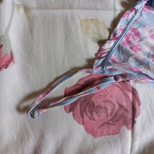 Midi nightgown floral like new with adjustable straps, purple