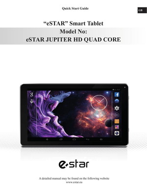 Estar Jupiter Mid 1228 μεταχειρισμένο για ανταλλακτικά με σπασμένο τατς και οθόνη