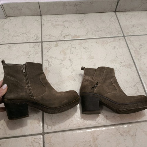 Lumberjack women's boots used, brown cigar, size 37, suede
