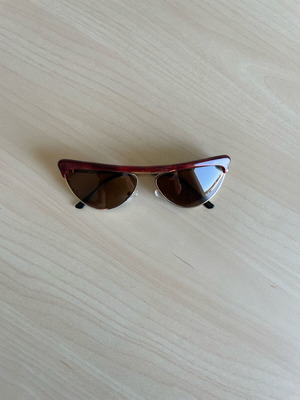 Handmade sunglasses like new, brown and gold