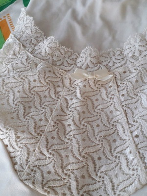Lace bodysuit beige new, size L