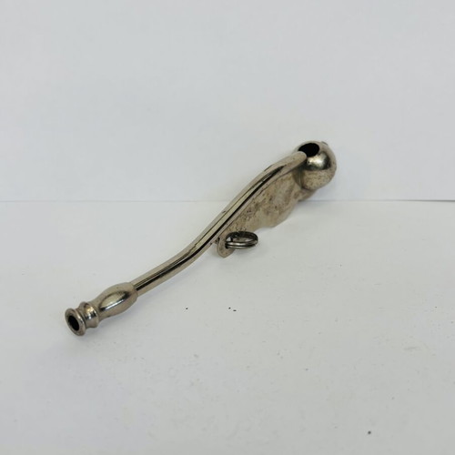 Vintage Boatswain Whistle used, collectible nautical bosun's call pipe