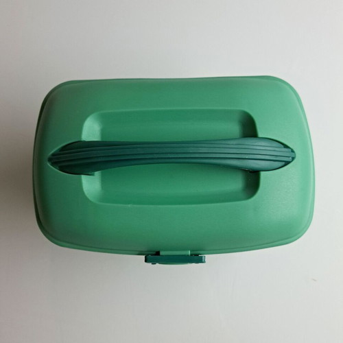 Mini hard type toiletry bag new, green, large capacity