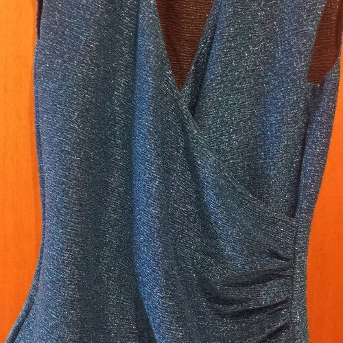 Women's blouse new, size L, black and blue