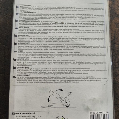 Ratchet tie down 350kg 25mmx4.5 new