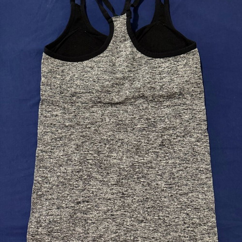 Sports top with reinforcement like new, size S, gray