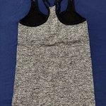 Sports top with reinforcement like new, size S, gray