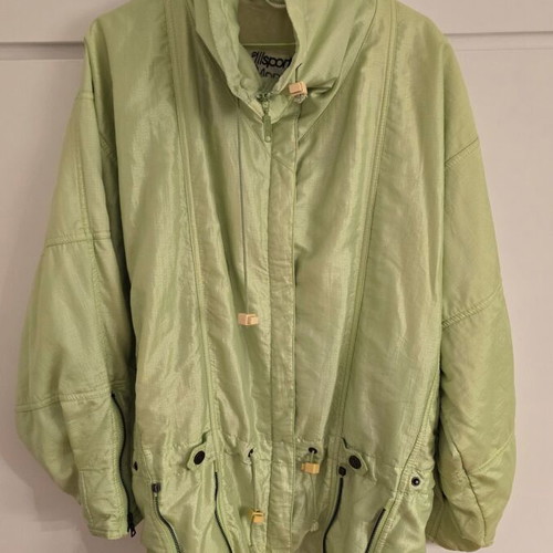 YETI women's fluo rave jacket used, green and yellow, Large/Extra Large