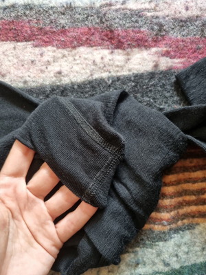 Κολάν Merino μέγεθος S μεταχειρισμένο σαν καινούργιο, μαύρο, 100% μαλλί