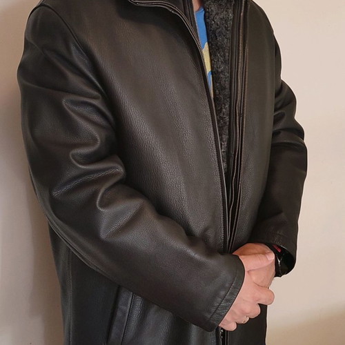 Crawford leather jacket like new, size 4XL, black
