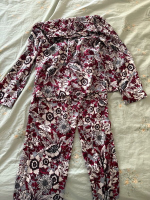 H&M satin women's pajamas like new, multicolor, size XS