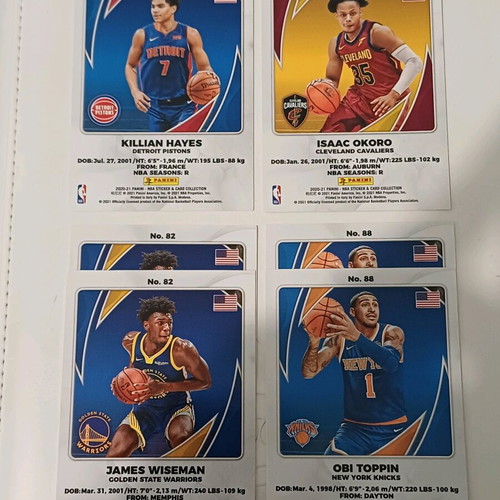 Panini 2020-21 Rookie & Stars Cards new, lot of 15 cards