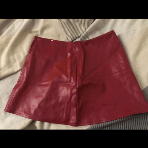 Leather skirt Achilleas Accessories red size S like new