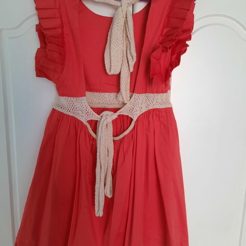 Coral dress Madame Shoushou new, romantic style, size L