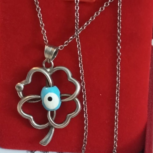 Silver 925 necklace with amulet chain 44, like new