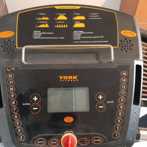 York Fitness Diamond T300 treadmill used with 16 speeds and 12 incline levels