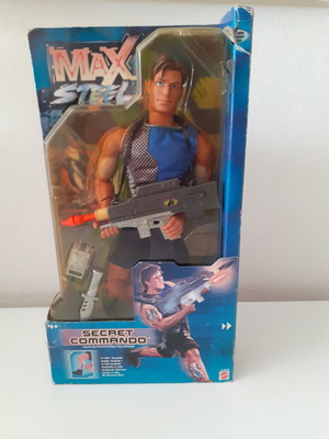 Max Steel Secret Commando action figure Mattel 1999