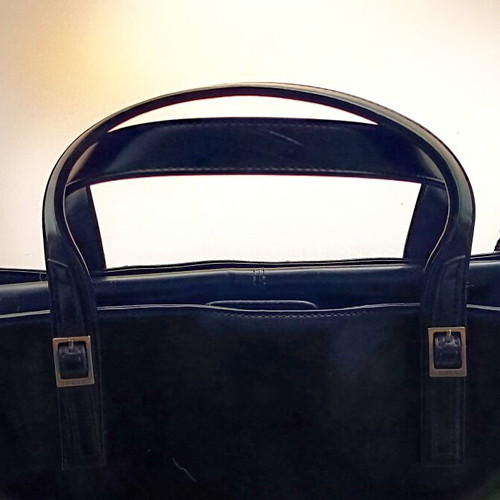 Mexx square tote bag black used, eco-leather