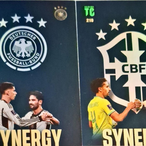 Synergy Brazil and Germany cards like new