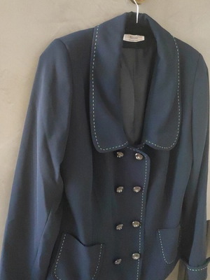Olympic Air Flight Attendant Jacket by Nicolas, navy blue