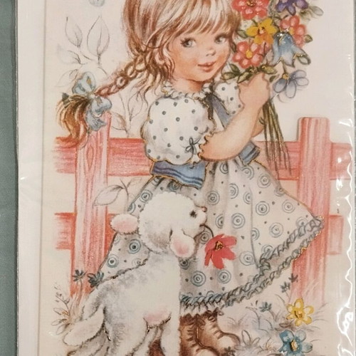 Vintage Easter greeting card new