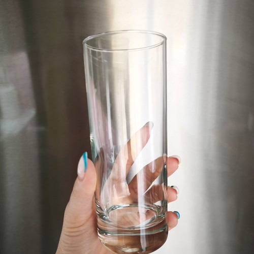 Glass drinking tube set of 11, like new