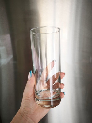 Glass drinking tube set of 11, like new
