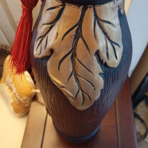 Decorative ceramic vase used, 62cm