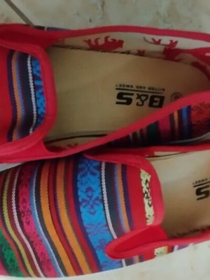 B&S women's espadrilles size 40 used, multicolor