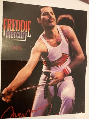 Freddie Mercury Queen ένθετο αφίσα περιοδικού