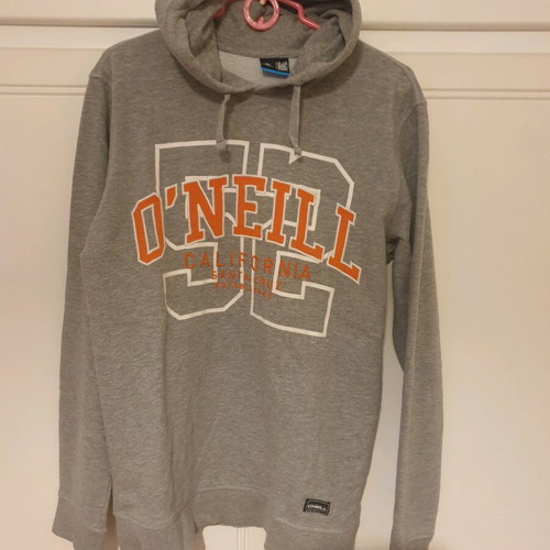 Oneil men's sweatshirt medium like new gray with orange logo