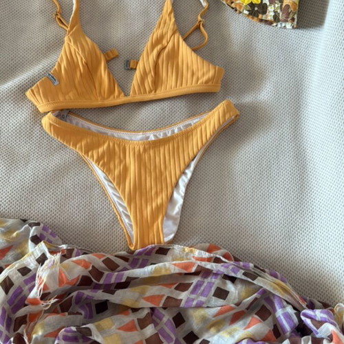 Rhythm swimsuit used, size S, yellow and orange