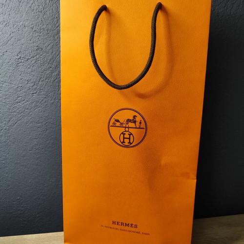 Hermes empty paper bag packaging used