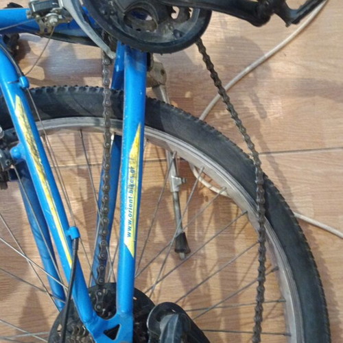 Mountain bike, 24 inch, 7-speed, blue, men's