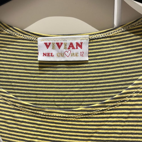 Vivian dress size 12 used, cotton, gray and yellow with prints