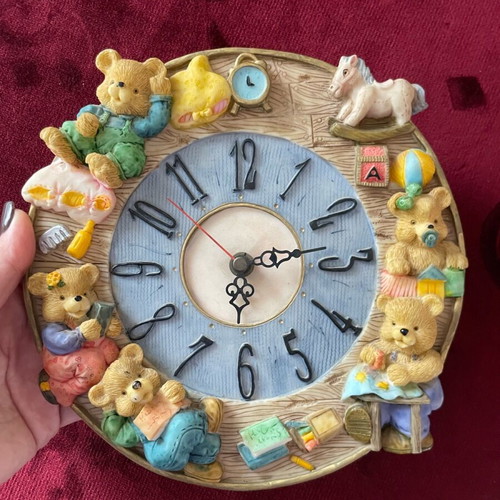 Children's analog wall clock like new