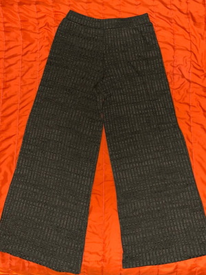 Pull & Bear wide stretch trousers, grey, size M