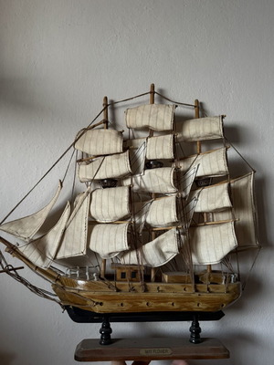 Mayflower ξύλινο μοντέλο πλοίου του 17ου αιώνα
