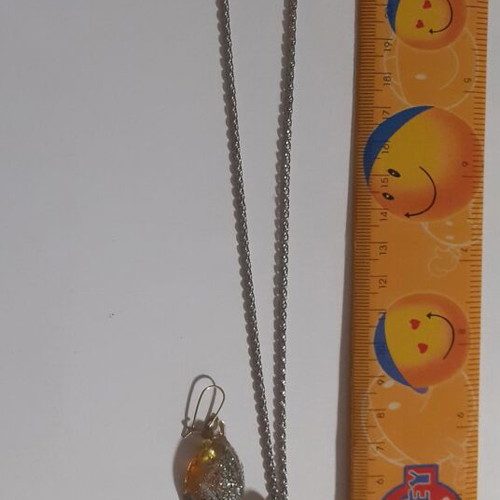 Set of 9 handmade resin pendant and earring jewelry sets, multicolor