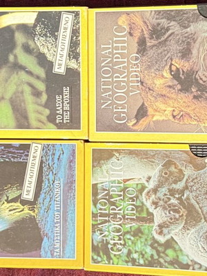 National Geographic documentary video cassettes new, set of 4