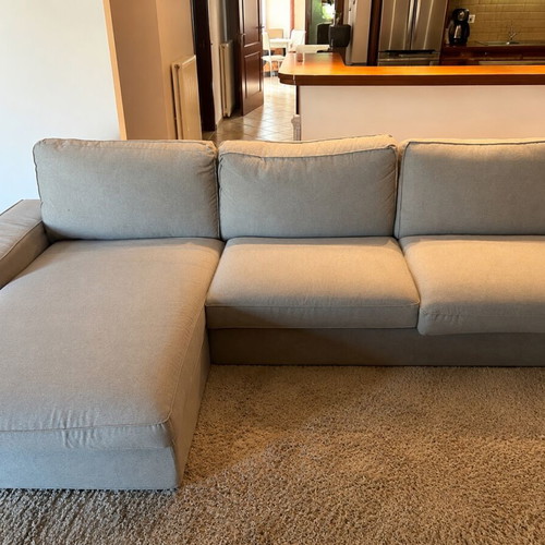 Corner sofa like new, gray, spacious and comfortable