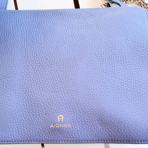 Aigner collectible 50th anniversary bag new, 2 compartments, purple