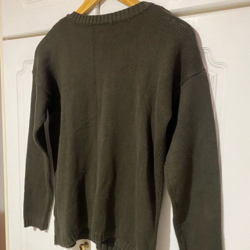 Knitted pullover khaki/brown like new