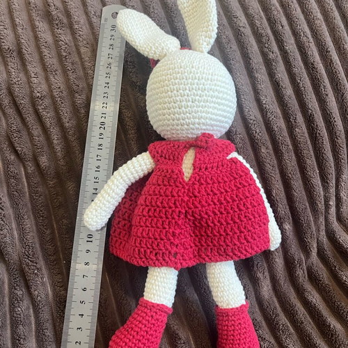 Handmade knitted bunny toy new