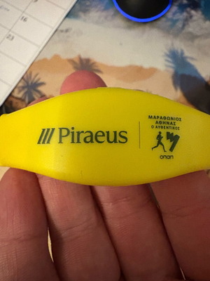 Phosphorescent LED bracelet new, 42nd Athens Marathon souvenir
