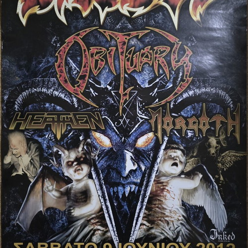 Exodus-Obituary Concert Poster like new, 68cm x 48cm