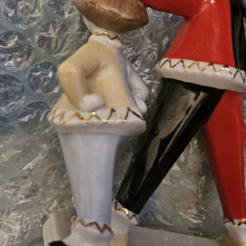 Pierrot clown porcelain Hollohaza like new, 21cm